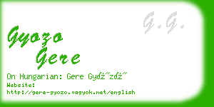 gyozo gere business card